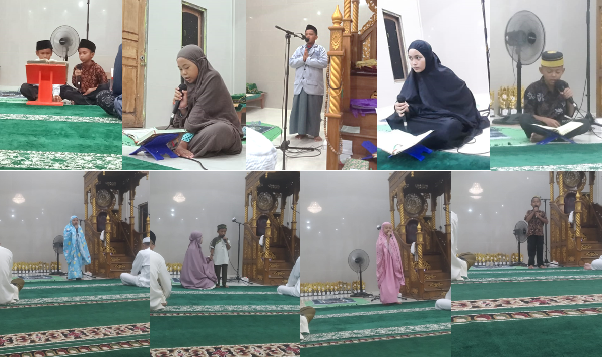 Malam Ke-16 Sampai 22 Anak-anak Berbakat Menampilkan Tilawah Quran dan Ceramah Di Masjid Nurul Huda 